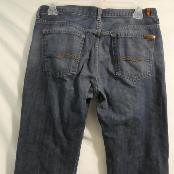 7 FOR ALL MANKIND | size 36 | 100% Cotton | Classic Denim / Blue Jeans - Picture 13 of 16